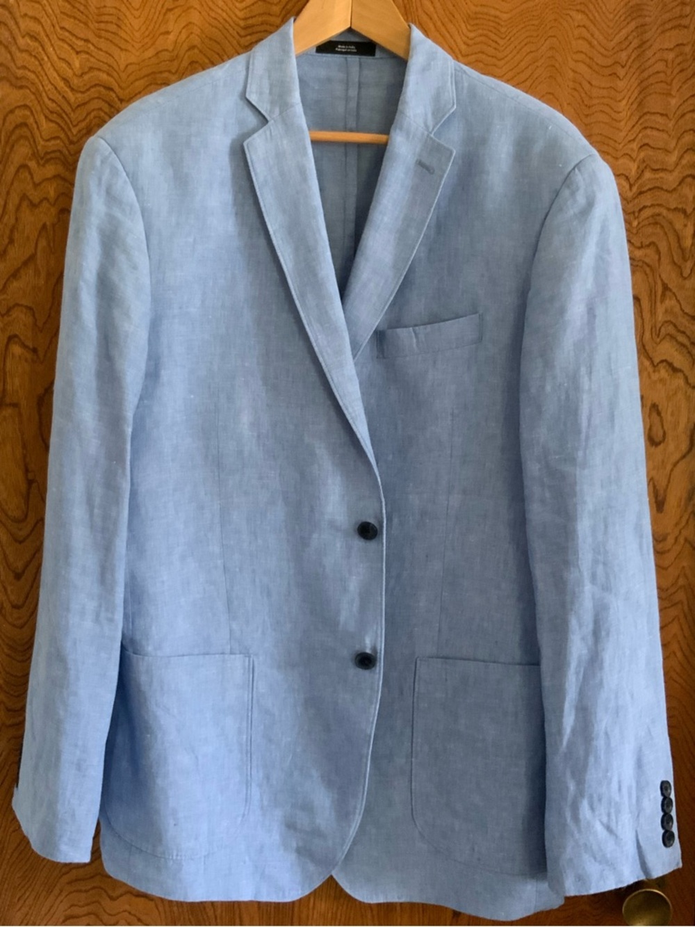 Nordstrom Light Blue Linen Sport Coat